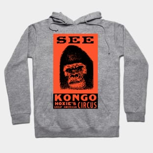 Kongo The Circus Gorilla - For Light Background Hoodie